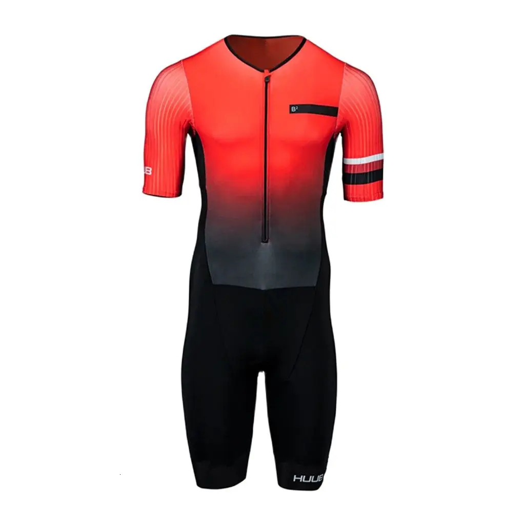 Cycling Jersey Sets Triathlon Suit Men's Short Sleeve Performance Tri SSuit Team Lycra Aero Skinsuit Bodysuit Jumpsuit Running/Swimming/Cycling K
