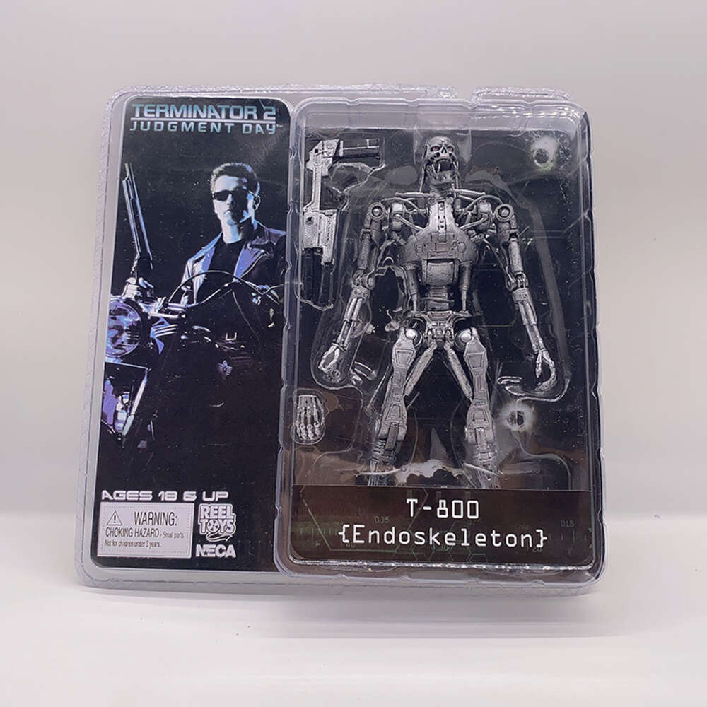 Mascot Costumes Neca Figure the Terminator Figure T-800 T-1000 Endoskeleton Pvc Action Figure Model Toys 18cm Bookshelf Ornament Gift for Kids