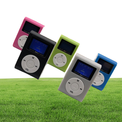 SUOZUN Portable MP3 Player Metal Clip Mini USB Digital Mp3 Music Player LCD Screen Support 32GB Micro SD TF Card Slot272B