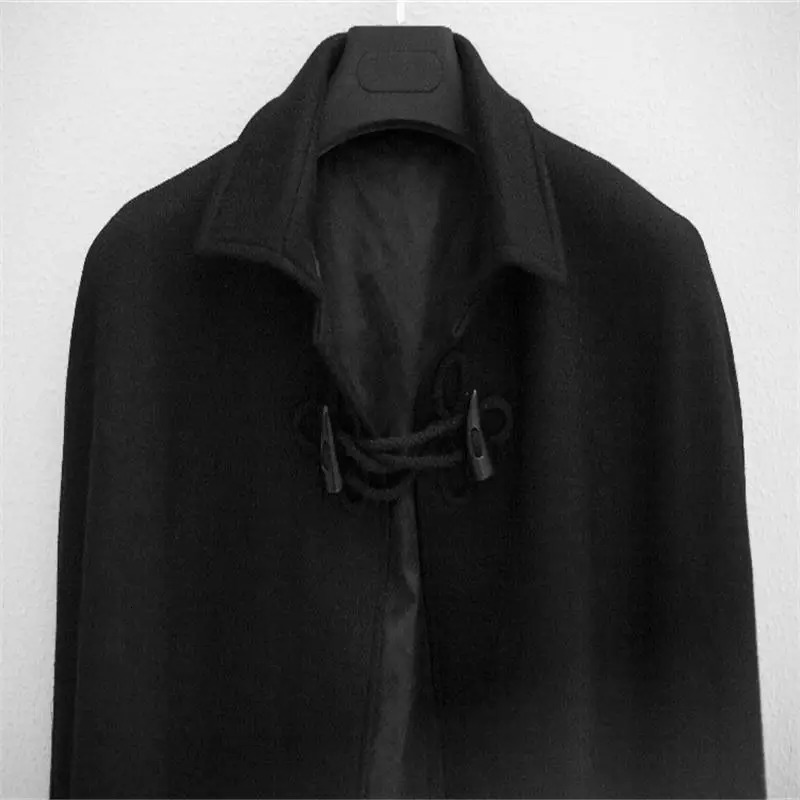 Men's Wool Blends Male Mao Ni coat loose custom cloak shawl British style gentleman 231011