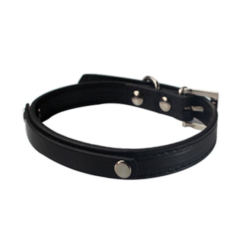 Dog Collars Leashes 10Pcs Blank Pu Leather Pet Cat Collar With Slide Bar For 10Mm Diy Letters Charms 1993 Y2 Drop Delivery Home Gar Dhsj5