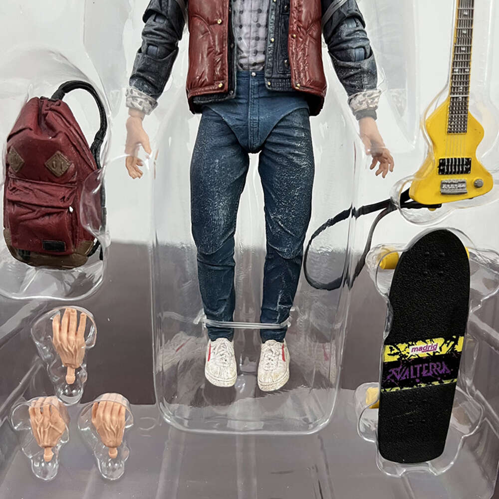 Mascot Costumes Original Neca Figure Back to the Future Part Ii Marty 1985 Griff Mcfly Tannen Doc Brown Hazmat Suit Action Figure Christmas Gift