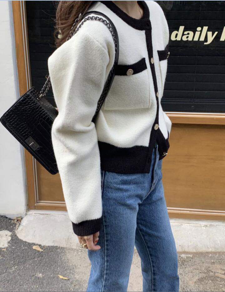 NWT Maje Cardigan with Bright Yarn Embellish Pearl Clasp Coat Jackets Fashion Cardigan