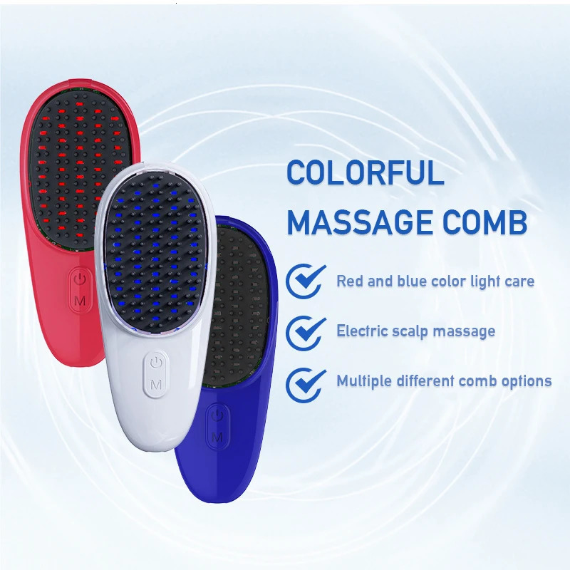 Hair Brushes Touch-tone Scalp Head Massage Device Household Rechargeable Comb Anti Hair Loss Head Scalp Massaging 231012