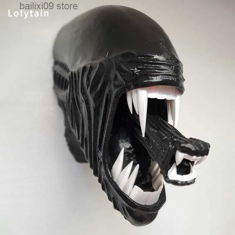 Decorative Objects Figurines Lofytain Xenomoprh Wall Art Sculpture Statue Horror Alien Predator Sci-Fi Monster Beasts Decoration Halloween Gifts Props