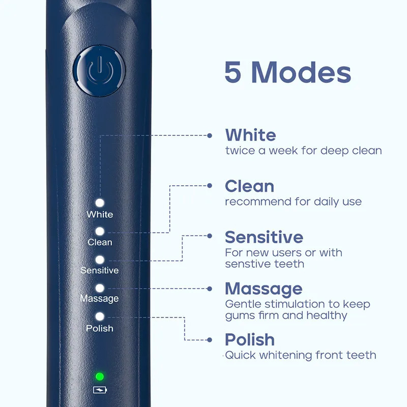 Toothbrush Seago Sonic Electric Toothbrush Two-engines Magnetic Core Oral Care Smart Adult Timer Brush Waterproof Brushes SG540 231012