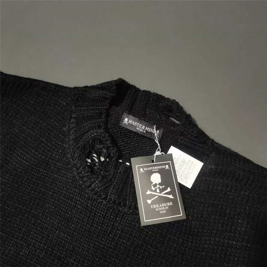 Men's Sweaters Thick Heavy Mastermind World Sweater Men Women 1 1 High Quality Skull Digital Print Mastermind Japan Pullover MMJ Sweater YQ231012