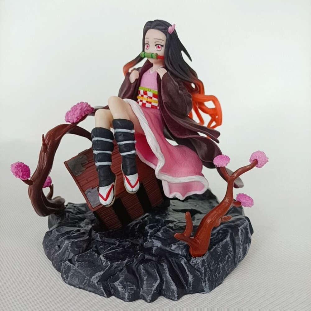 Mascot Costumes Demon Slayer Figures Kimetsu No Yaiba Statue Kamado Anime Kamado Nezuko Action Figure Model Toys Bookshelf Ornament