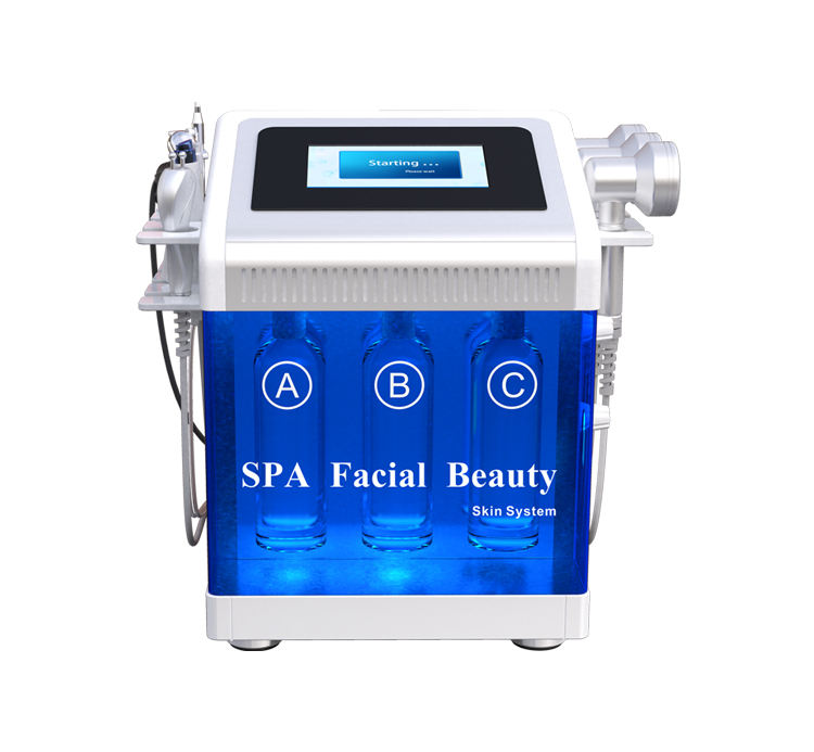 Widely Used 7 In 1 Beauty Dermabrasion Machine PDT Bio Oxygen Jet Skin Elasticity Enhance Anti-Aging H2o2 Pore Cleaning Oil Control Beauty Cent