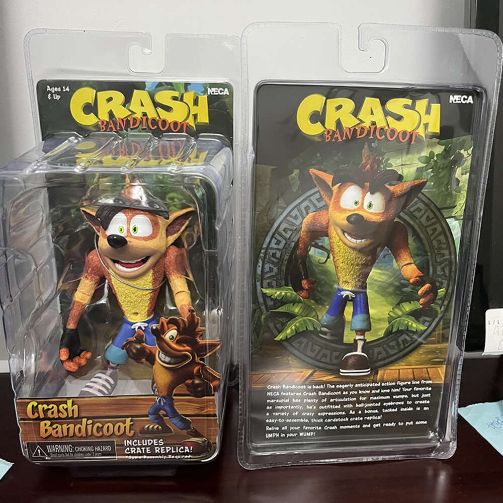 Mascot Costumes Neca Figure Game Crash Bandicoot Sane Trilogy Action Figure Model Toys Bookshelf Ornament Birthday Present for Friends