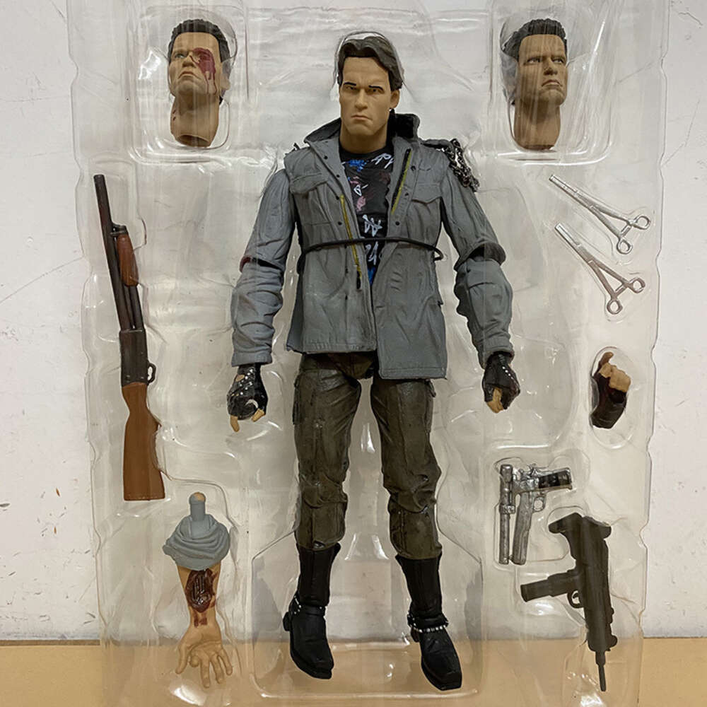 Mascot Costumes Neca Figure Terminator T-800 Figure Judgment Day Arnold Schwarzenegger Action Figure Model Toys Joint Movable Doll Gift for Kids