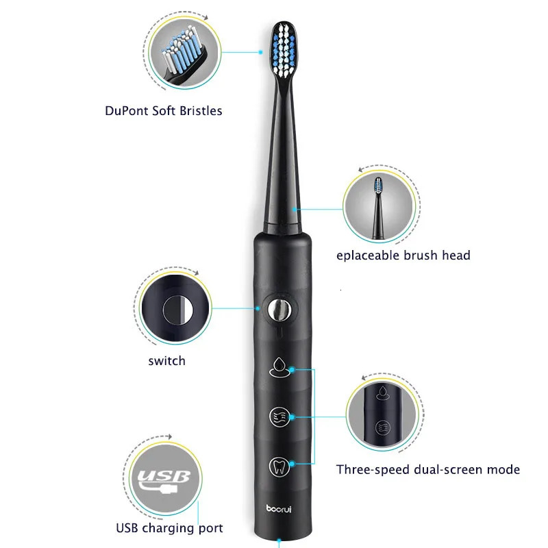 Toothbrush Rechargeable Electric Tooth Brush Smart Teeth Whitening Cleaning Sonic Travel Toothbrush Oclean Head Dental Drills And Brushes 231012