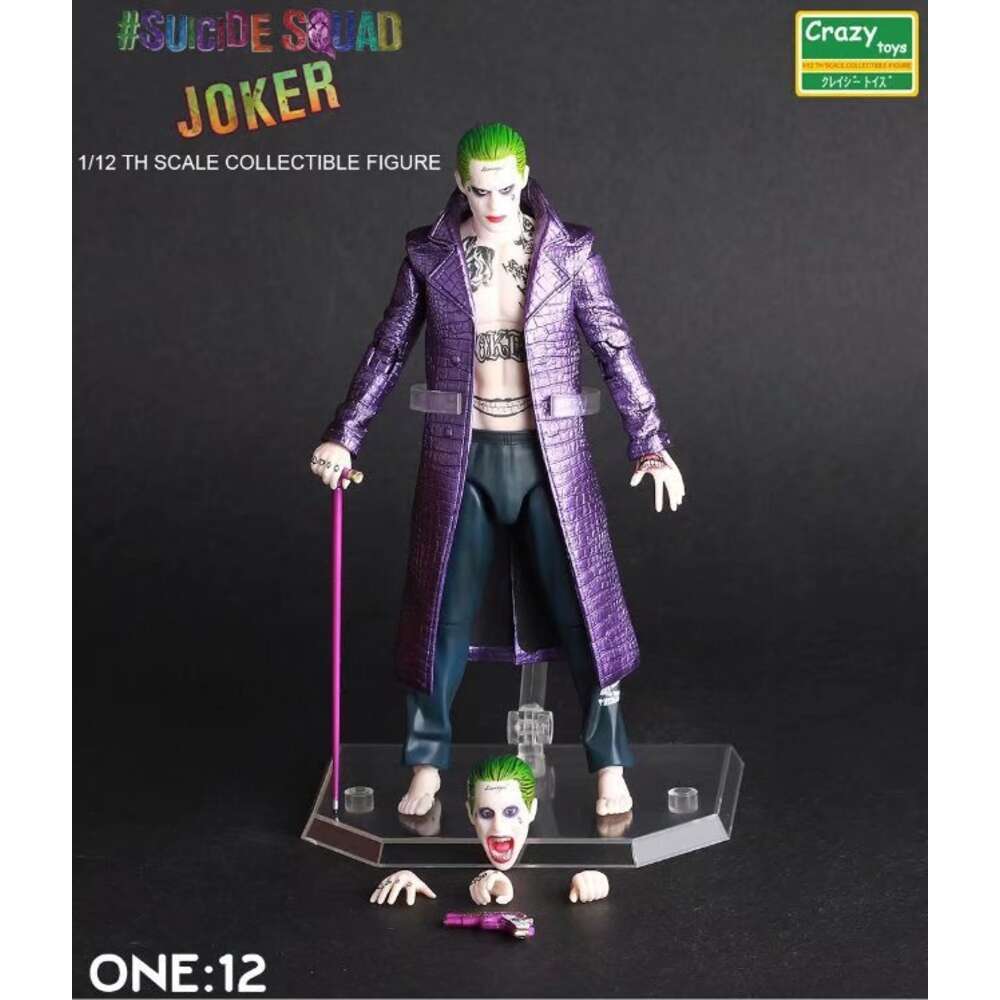 Mascot Costumes Crazy Toys Quinn Joker Action Figure Articulated Collectible Model Toys Joint Movable Doll Bookshelf Ornament Gift for Kids