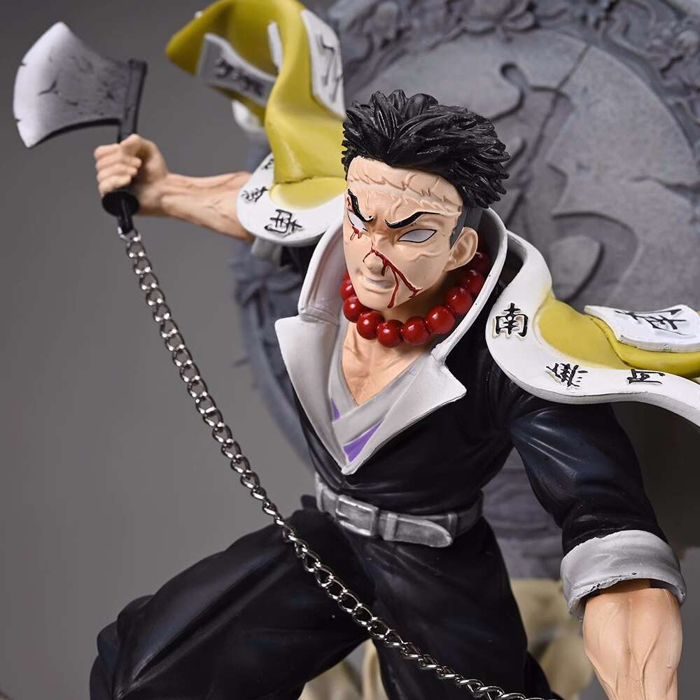 Mascot Costumes 41cm Demon Slayer Extra Large Figure Himejima Gyoumei Figures Himejima Luminous Figurine Gk Model Statue Toys Desk Decor
