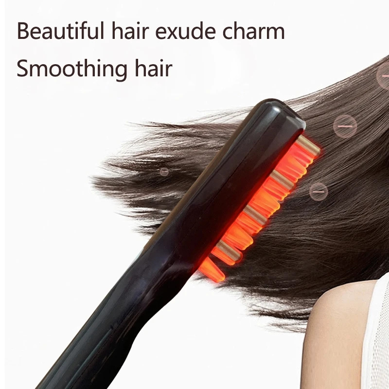 Hair Brushes Electric Scalp Massager for Hair Growth Thinning Hair Treatment Intensive Hair Brush EMS Massage Comb Red And Blue Light 231012