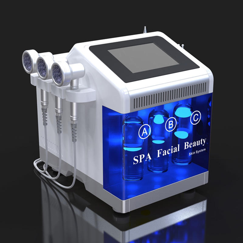 Widely Used 7 In 1 Beauty Dermabrasion Machine PDT Bio Oxygen Jet Skin Elasticity Enhance Anti-Aging H2o2 Pore Cleaning Oil Control Beauty Cent