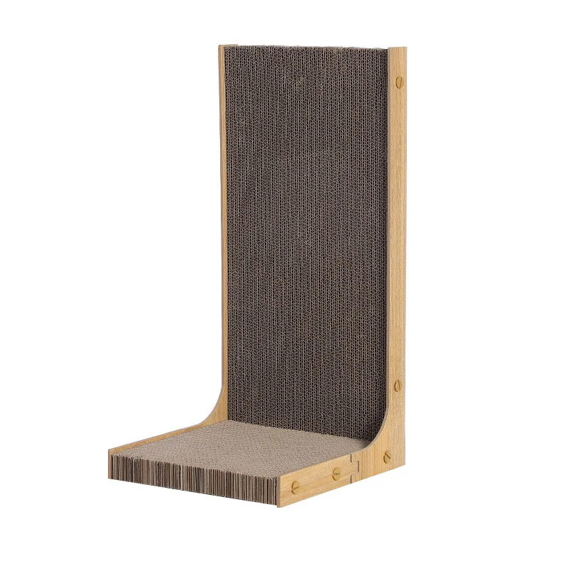 Scratchers Scratching Board L-shaped Detachable Corrugated Paper Scraper Durable Cat Training Grinding Claw Toy Furniture Protector 231011
