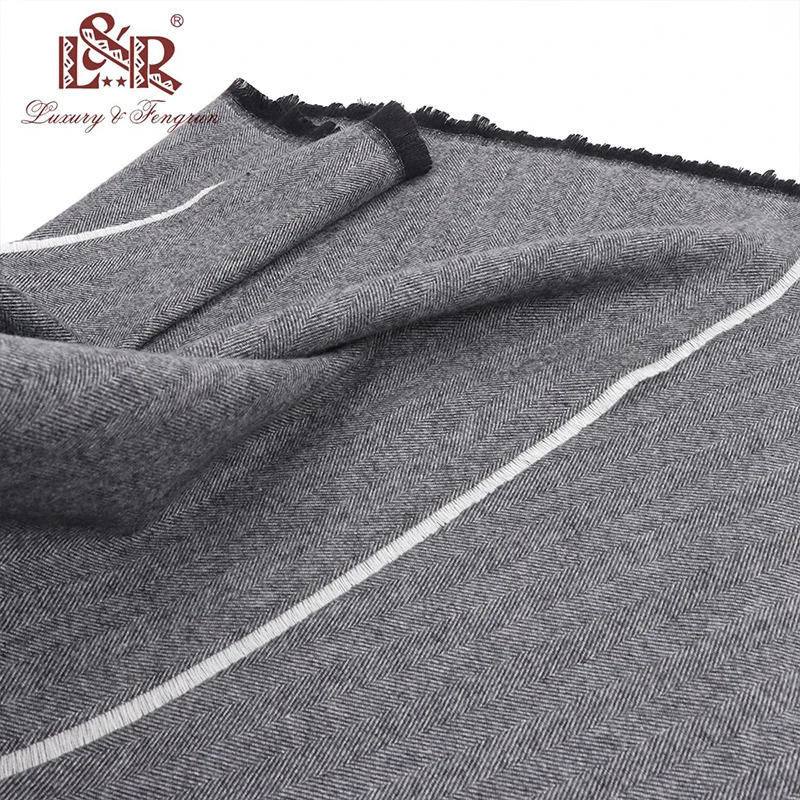 Scarves Fashion man Autumn winter Thick Warm cashmere Scarf Business long Wraps boy classic shawl Femme Foulard Solid 231012