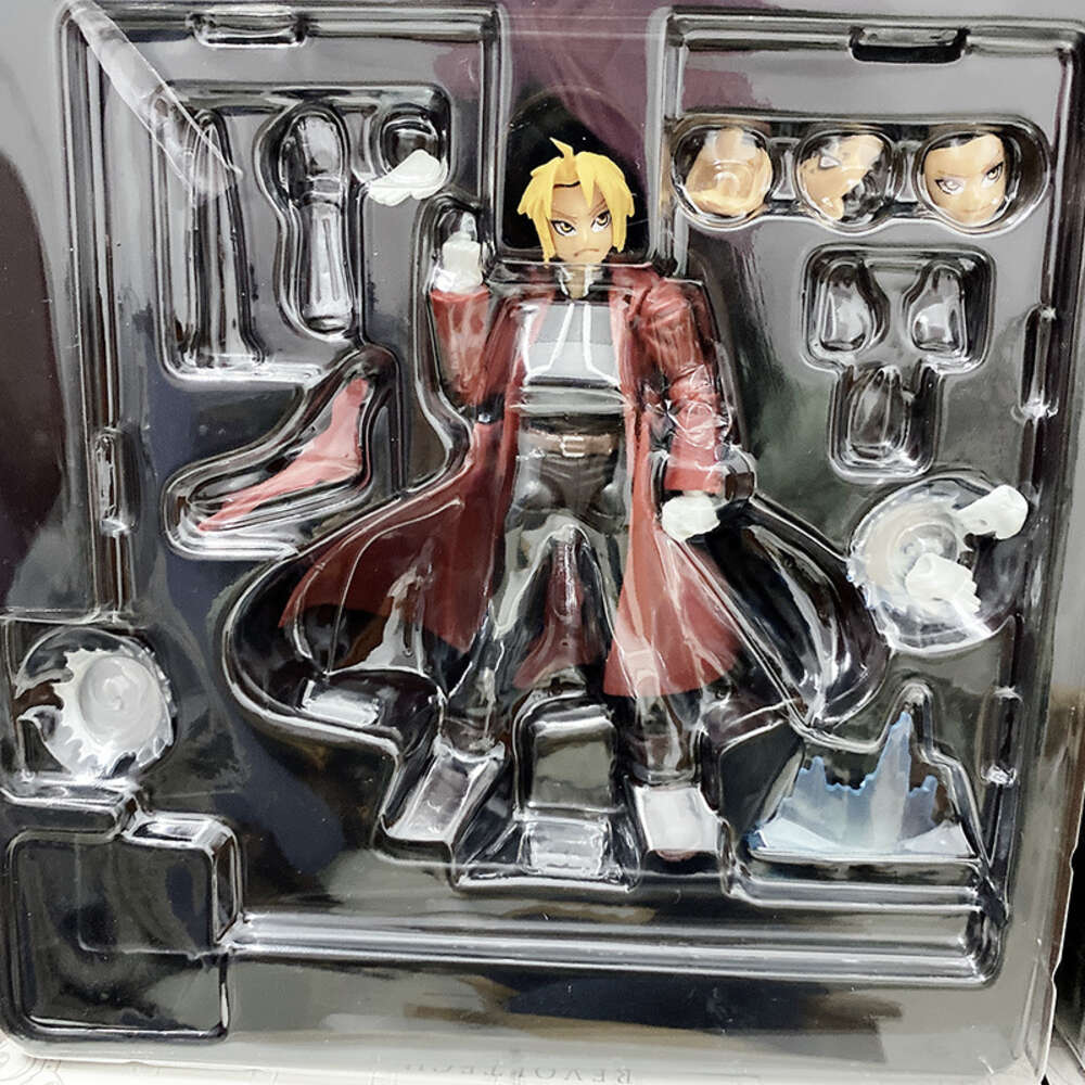Mascot Costumes Edward Elric Figure Revoltech Yamahi Fullmetal Alchemist Action Figures Alphones Eliic 116 117 Anime Doll Brothers Model Toys