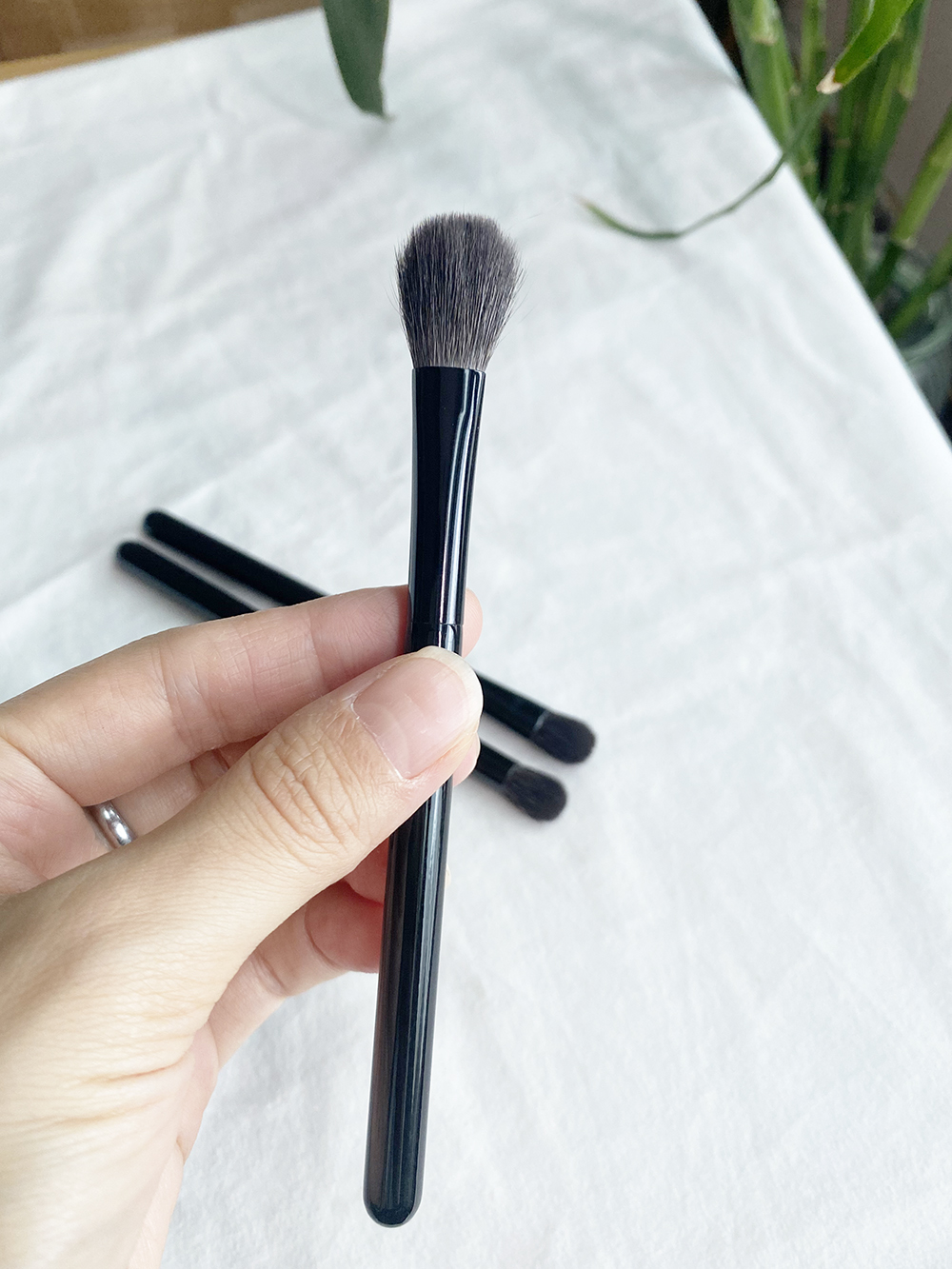SQ Face Cheek Eye Shadow Makeup Brushes L/M/F - 100% Squirrel Hair Eyeshadow Crease Blending Powder Blush Beauty Cosmetic Brush Blender Tools