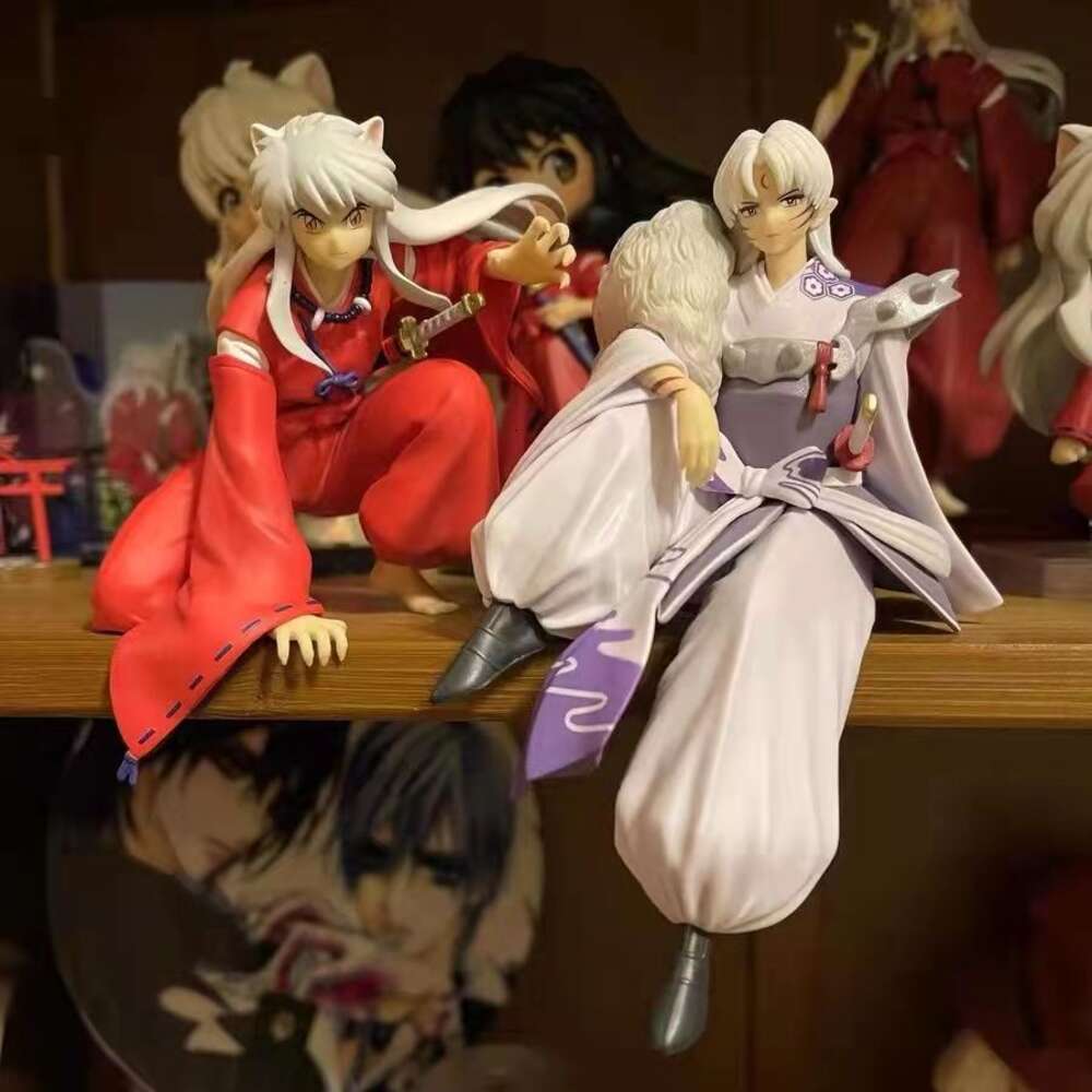 Mascot Costumes Anime Inuyasha Figure Sesshomaru Kikyo Inuyasha Higurashi Kagome Pvc Action Figure Model Toys Gift for Friends Bookshelf Decor