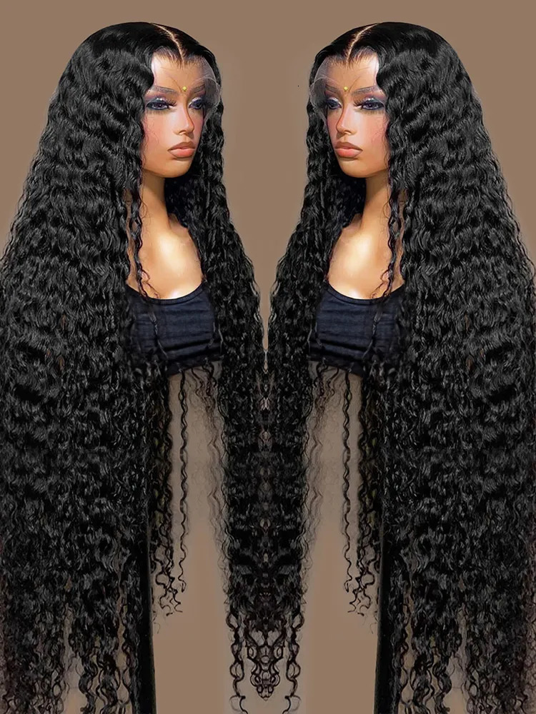 Lace Wigs Transparent 13x4 13x6 HD Water Wave Lace Front Wigs For Women Curly Human Hair Wigs Deep Wave Lace Frontal Wigs Pre Plucked 231012