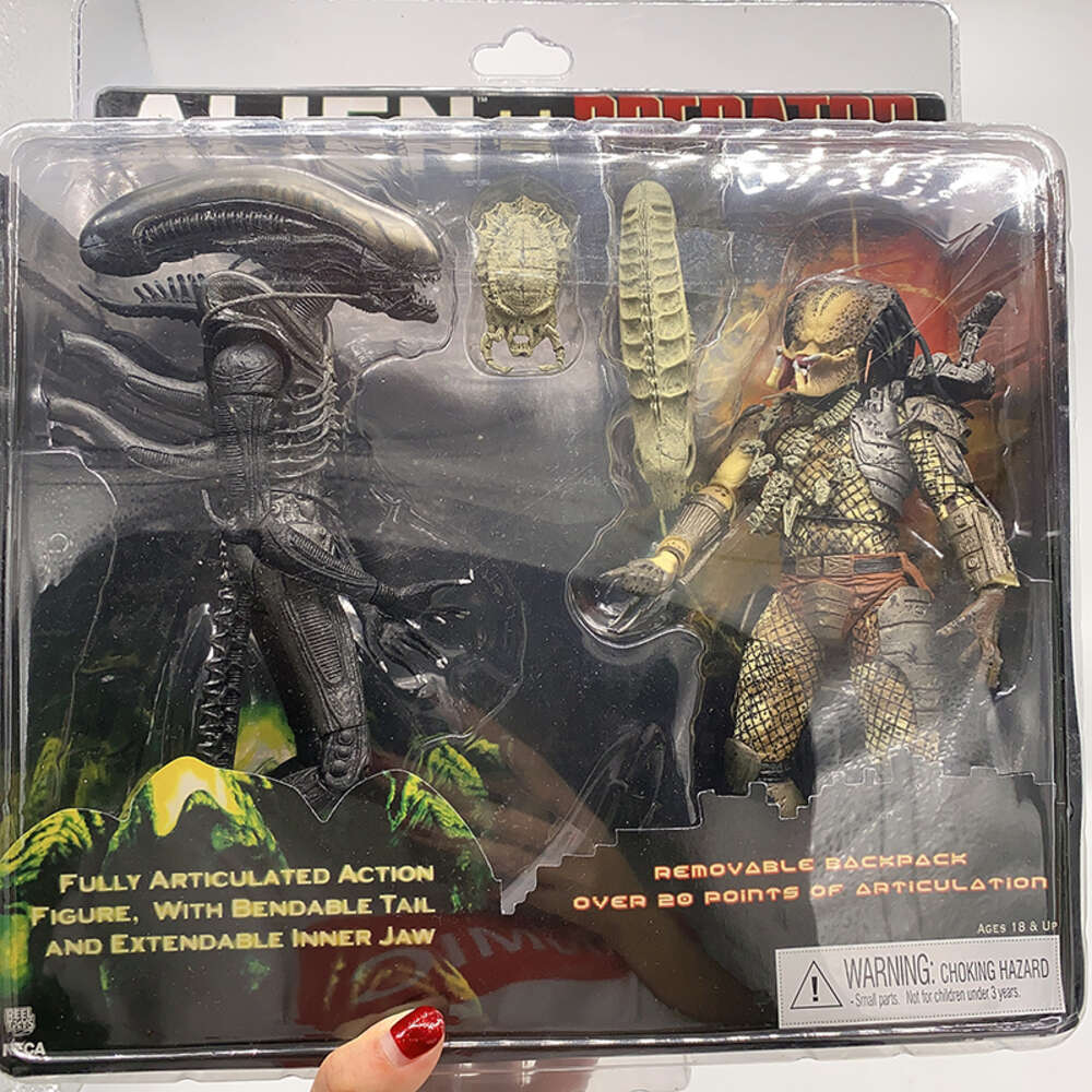Mascot Costumes Neca Figure Alien Vs Predator Figure Tru Exclusive Action Figure Alien Figure Model Toys Joint Movable Doll Bookshelf Ornament