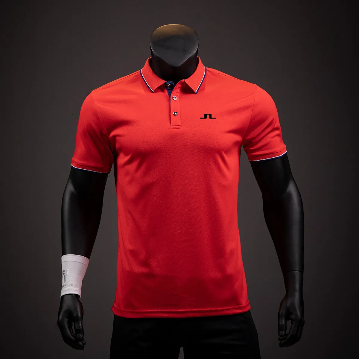 Men's Polos Mens Polos J Lindeberg Men T-shirt Casual Lapel Stitching Polo Shirts Man High-quality Short-sleeved Summer Pullover Top Slim Fit Gol