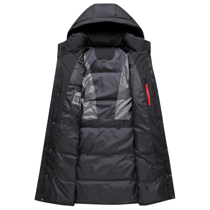 Men's Down Parkas 2023 Arrival Winter Jackets Men Overcoat Fashion Thicken Warm 90 White Duck Coats for Hooded Black Long Parka 231011