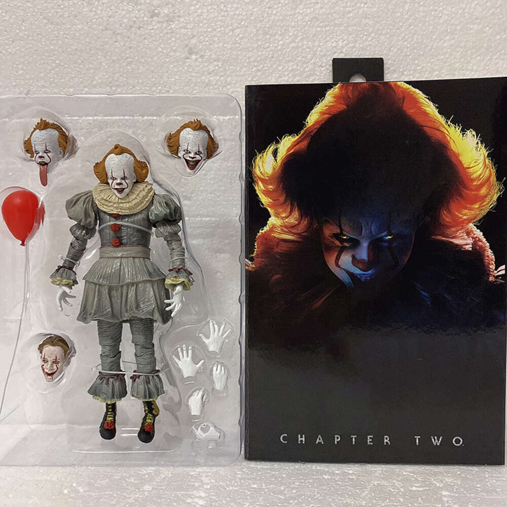 Mascot Costumes Neca Figure Pennywise Mask Dancing Clown Stephen King's Action Figure Model Toys Joint Movable Doll Horror Doll for Children