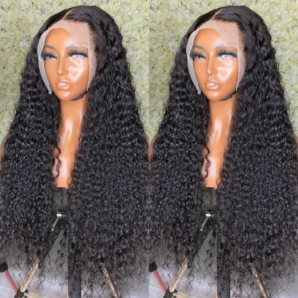 Lace Wigs Deep Wave Frontal Wig 13x4 13x6 Hd Transparent Lace Frontal Wig Pre Plucked Remy 28 30 Inch Curly Lace Front Human Hair Wigs 231012