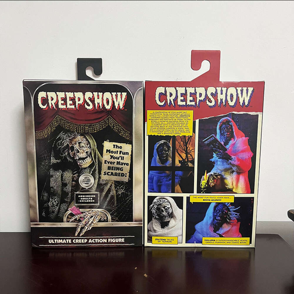 Mascot Costumes Original Neca Creepshow Figure the Creep 7inch Scale Mummy Pumpkin Horror Doll Action Figure Joint Movable Desktop Decor Gift