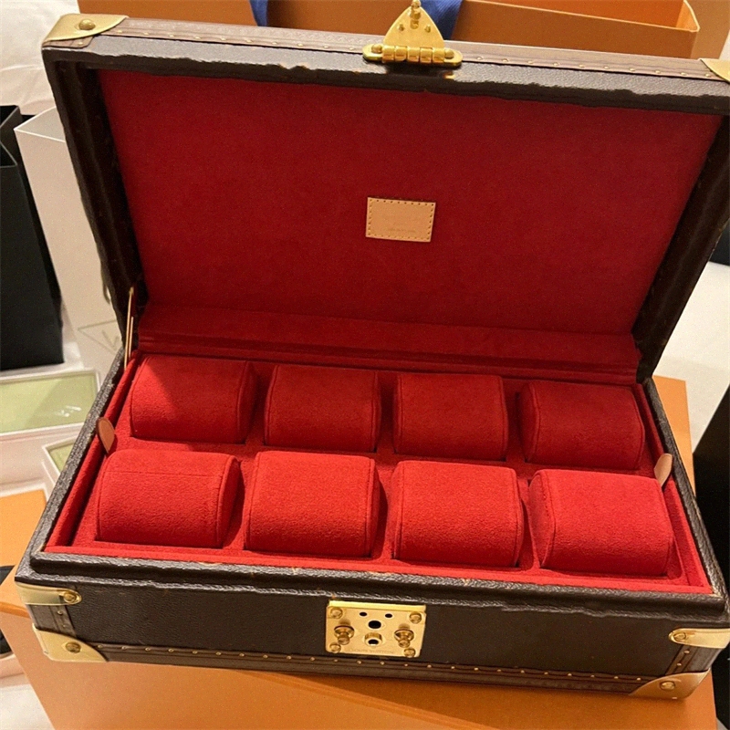 Designer Bags Jewelry Boxes Leather Watch Box 8 Mens Watch Organizer Jewelry storage box fashion womens Rings Tray Cosmetic case n8GW#