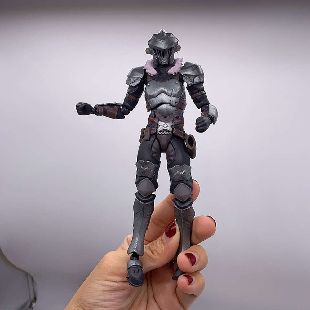Mascot Costumes Figma 424 Goblin Slayer Figure Hunter Articulated Action Figure Collection Model Toys 15cm Joint Movable Doll Bookshelf Ornament