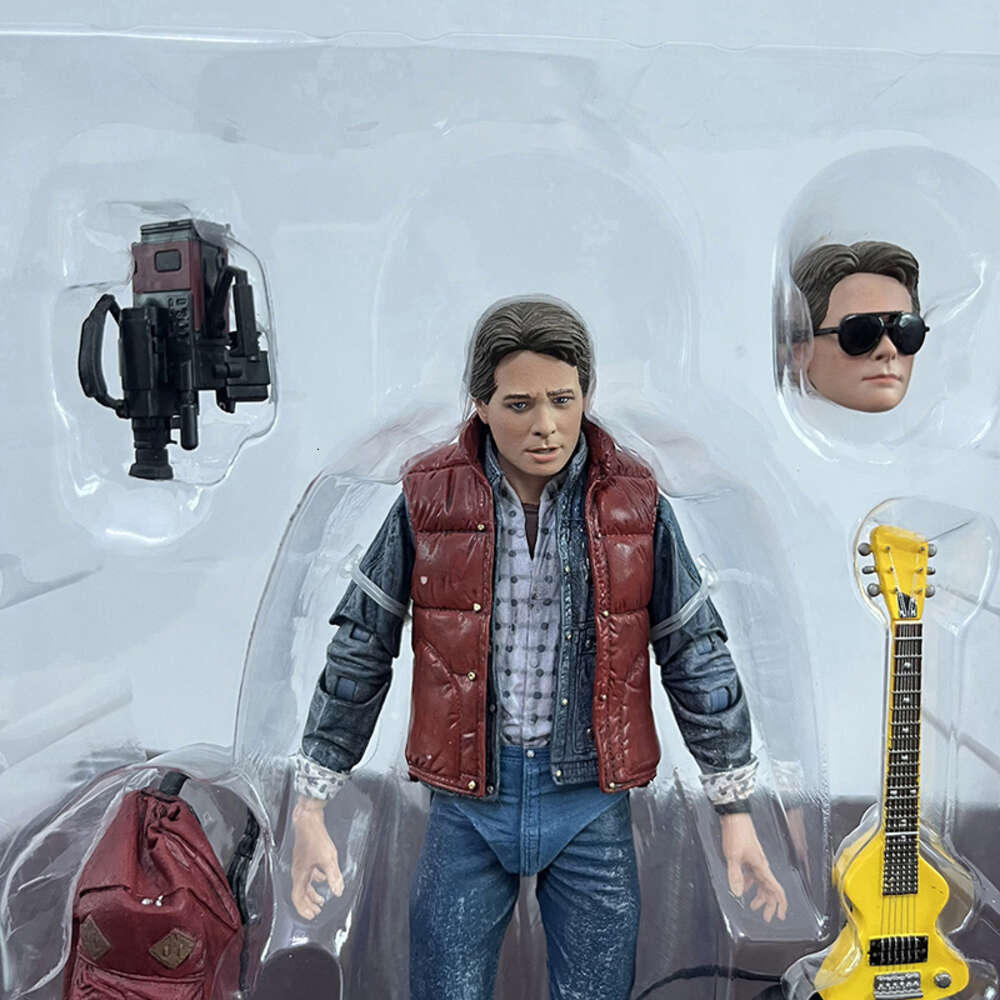 Mascot Costumes Original Neca Figure Back to the Future Part Ii Marty 1985 Griff Mcfly Tannen Doc Brown Hazmat Suit Action Figure Christmas Gift