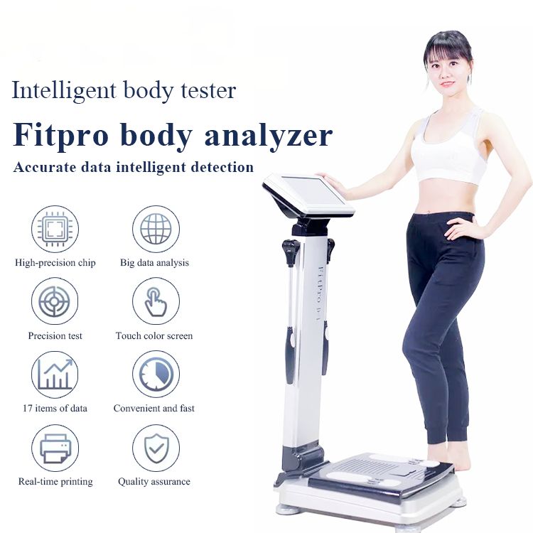 2024 Body Composition Analyzer Body Analyzer Machine Body Fat Analyzer Machine with Factory Price for Metabolic Age Body Age and Visceral Fat Test Whi