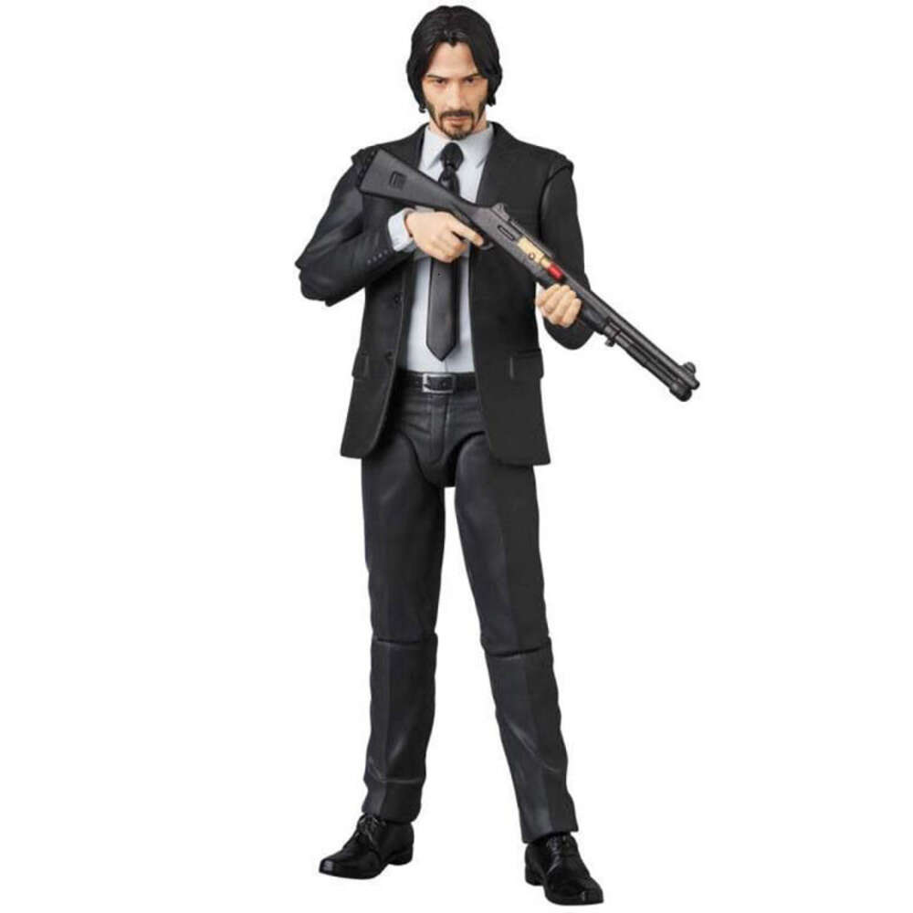 Mascot Costumes John Wick Figure Mafex 085 Collection Action Figure Model Toys Joint Movable Doll Bookshelf Ornament Birthday Gift for Children
