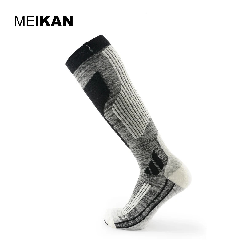 Men's Socks MKSK001 High Quality Professional MenWomen Mercerized Merino Wool Ski Socks Outdoor Thicken Terry Warm Knee High Long Socks 231011
