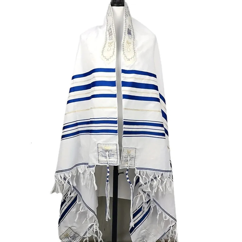 Scarves 108*180cm Large Size Tallit Prayer Shawl Israel Talit Bag Tallis Israeli Praying Scarfs Priez Wraps Prayer Shawl Talis Je 231011