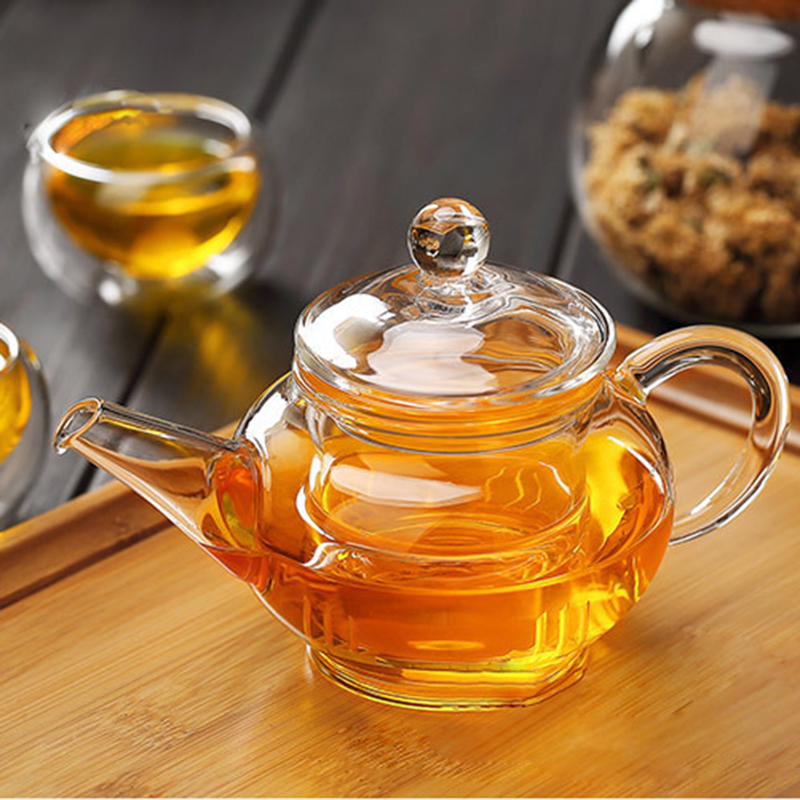 250ML Coffee Tea Sets Heat-resistant Borosilicate Glass Teapot Inner Filter Tea Kettle Kung Fu Teas Bdesports Coffee Pots