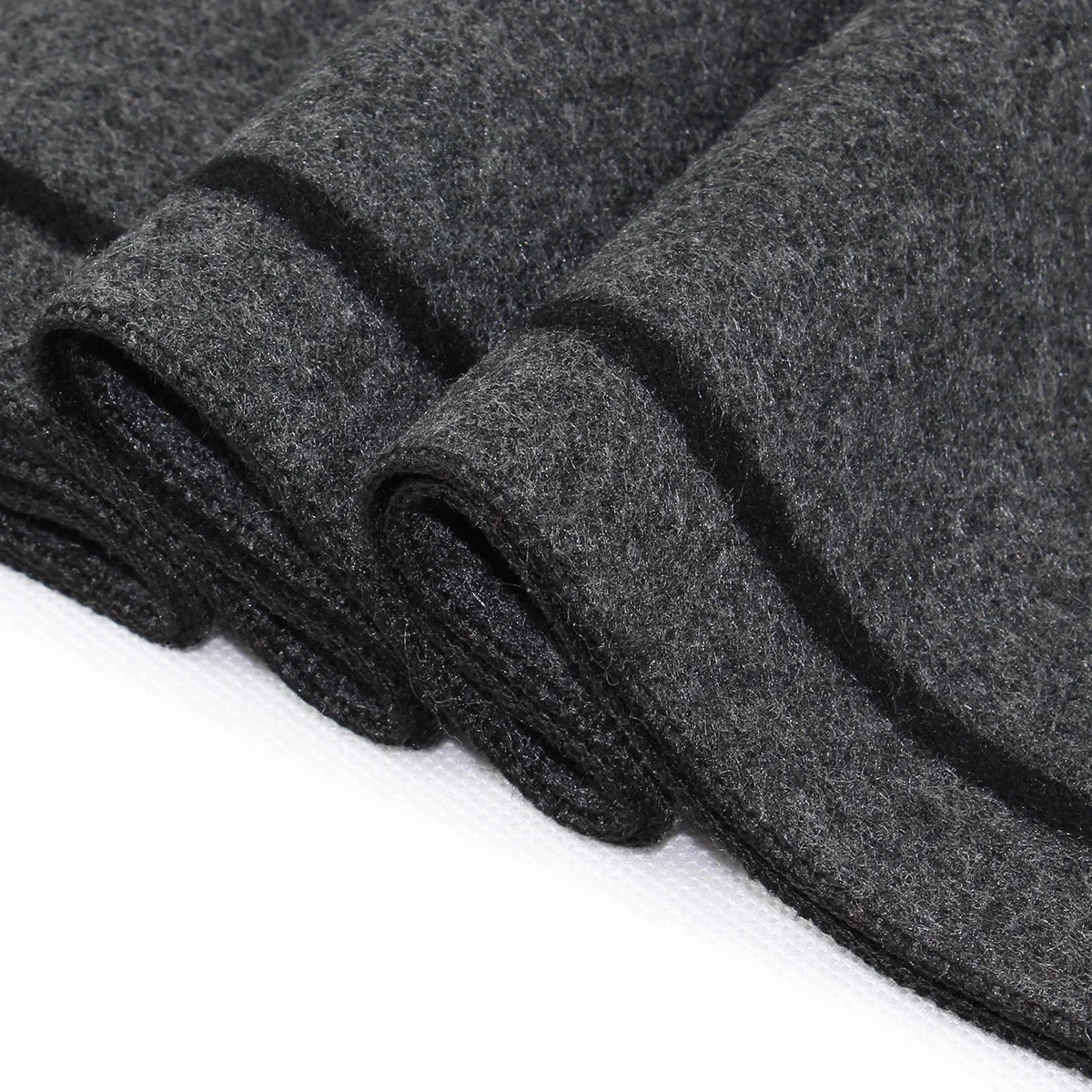 Scarves Cashmere Wool Men Scarves Warm Winter Man Scarf Charcoal Grey Wool Scarves Comfort Dual Color Fashion Casual Wear 231011