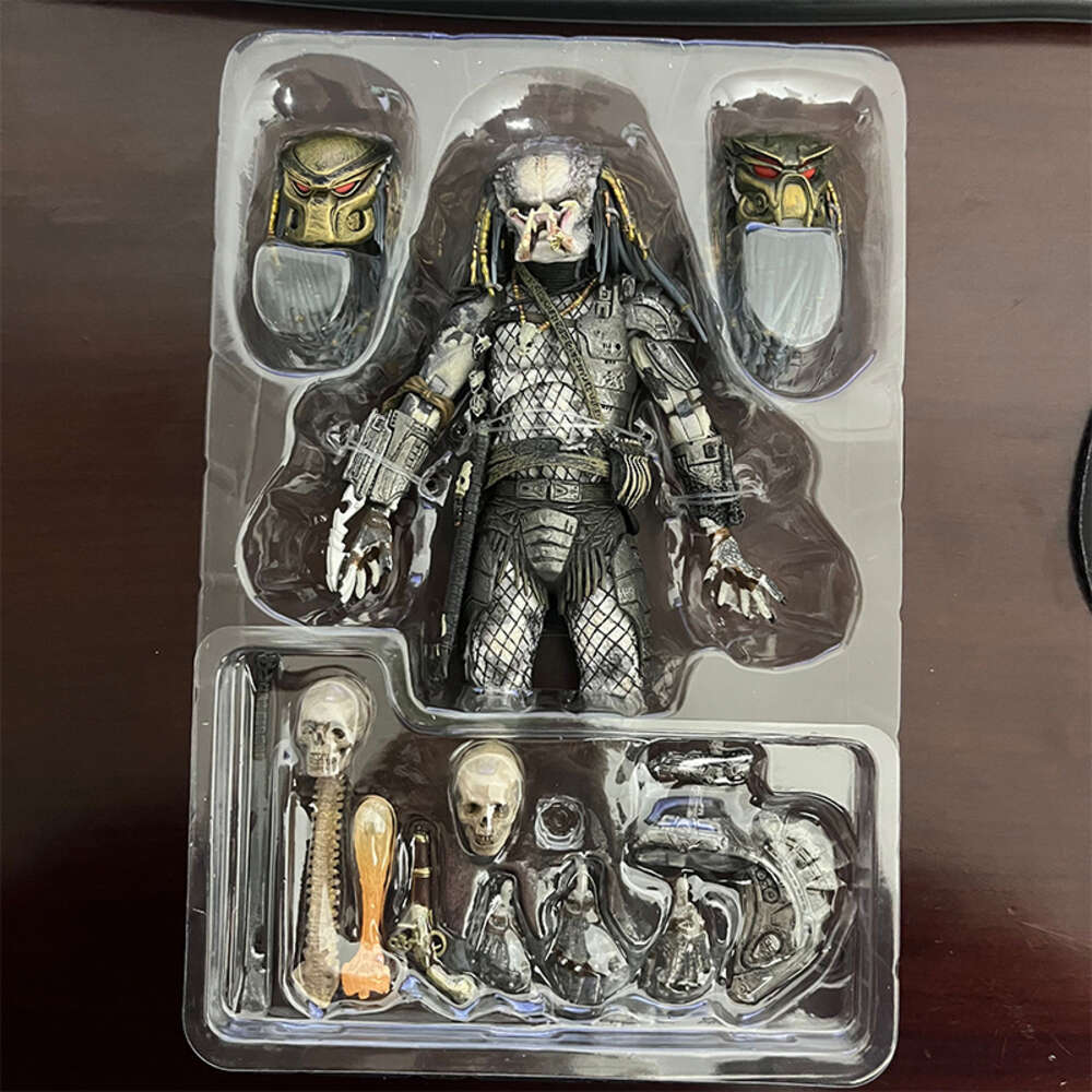 Mascot Costumes Original Neca Ultimate Elder Predator Action Figure Model Toys Joint Movable Horror Doll Christmas Present for Children