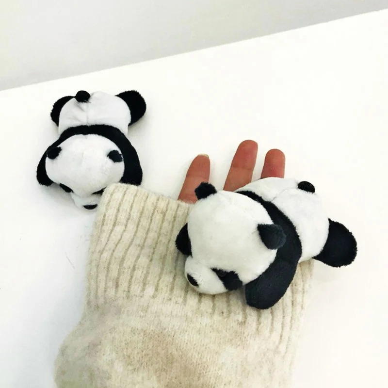 Pins Brooches Little Panda Plush Toy Cartoon Cute Doll Brooch Accessories Schoolbag Clothing Girls Gifts for Women 231012