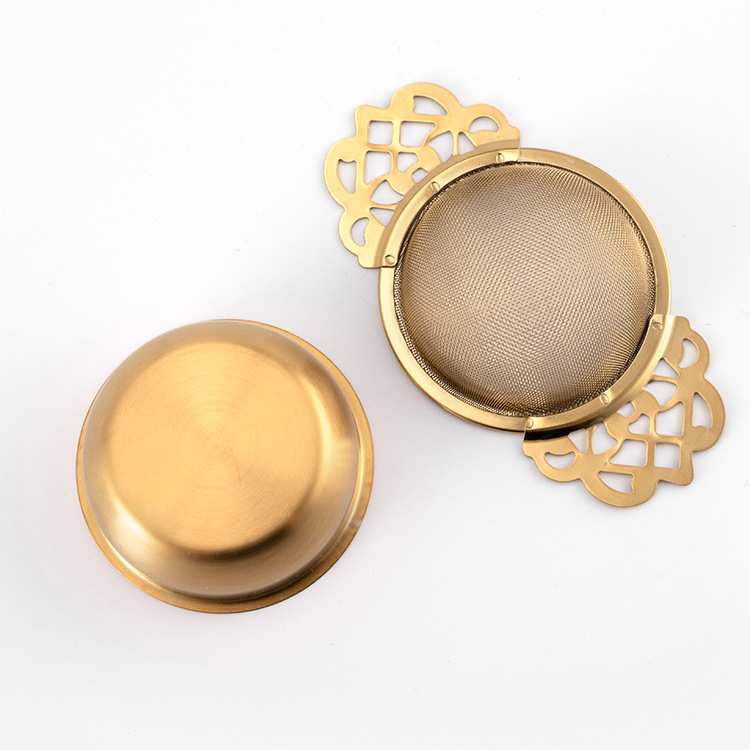Lace mesh tea strainer 304 stainless steel tea drain simple tea filter wholesale in stock