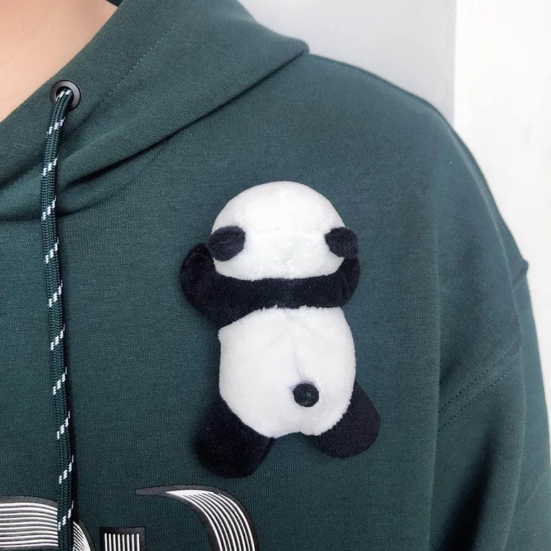 Pins Brooches Little Panda Plush Toy Cartoon Cute Doll Brooch Accessories Schoolbag Clothing Girls Gifts for Women 231012