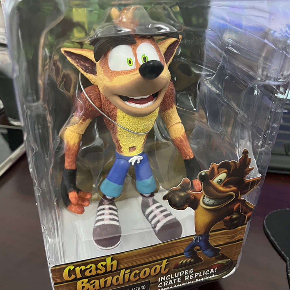 Mascot Costumes Neca Figure Game Crash Bandicoot Sane Trilogy Action Figure Model Toys Bookshelf Ornament Birthday Present for Friends