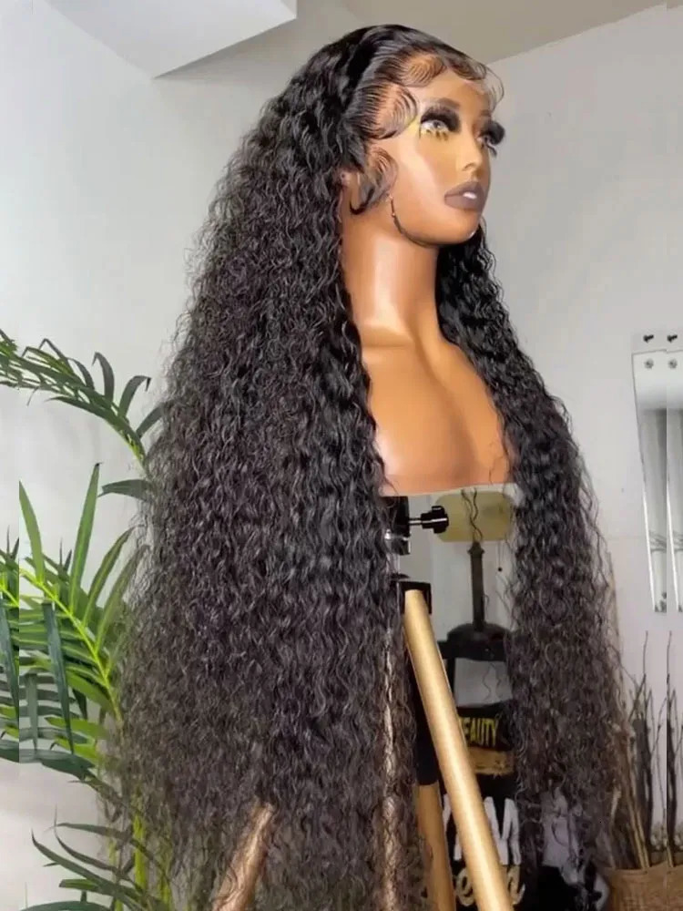 Lace Wigs 40 Inch Curly 13x4 Lace Front Human Hair Wig Brazilian Wigs For Women Deep Wave 13x6 HD Lace Frontal Wig Human Hair Pre Plucked 231012