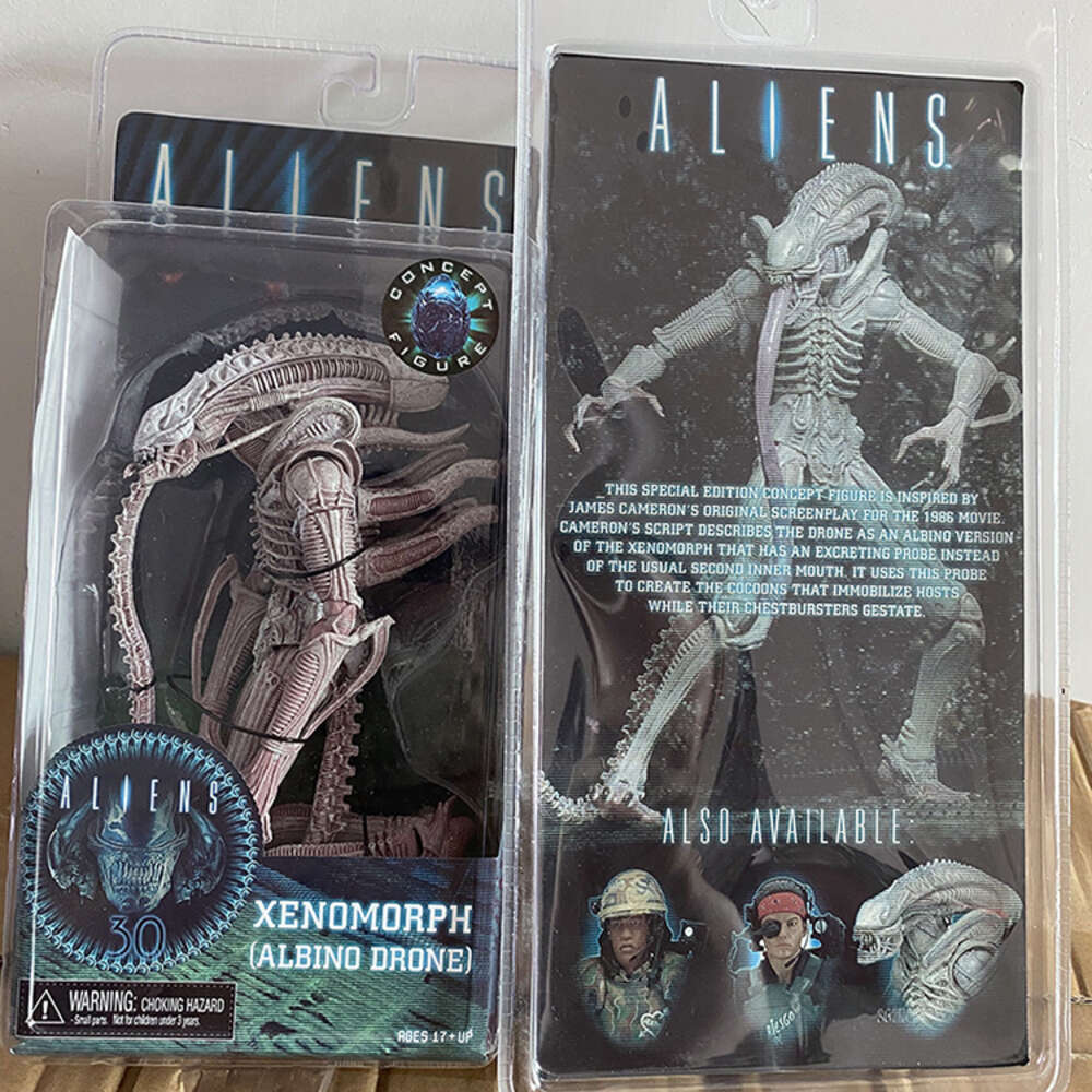 Mascot Costumes Aliens Vs Predator Neca Alien Albino Drone Alien Private Ricco Frost Pvc Action Figure Xenomorph Alien Figure Collectible Toys