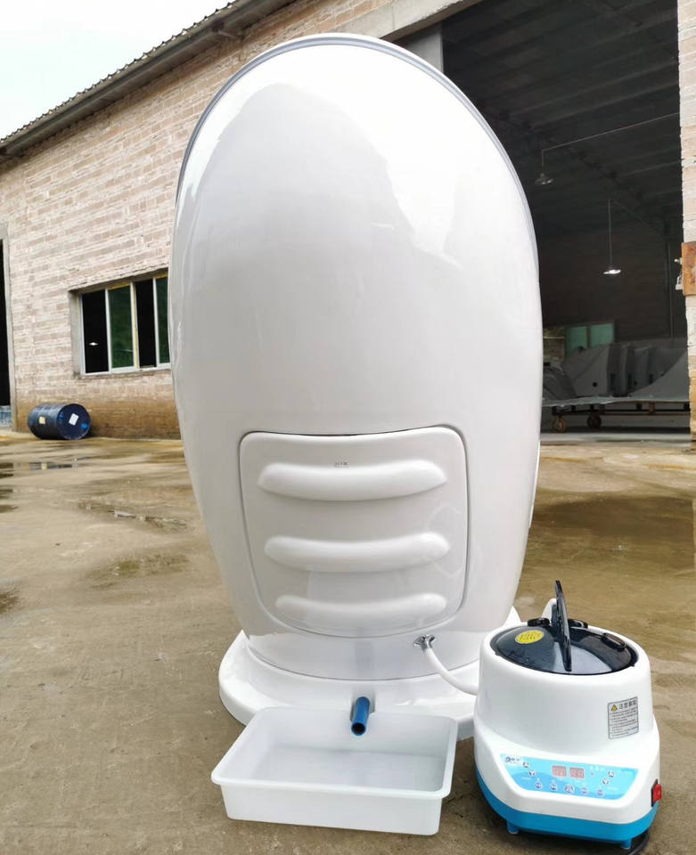 Portable Steam Cabinet With Herbal Sauna Sitting Equipment Far Infrared Sauna Capsule Slimming Ozone Capsule Massage Body Relax Fumigation Detox Salon