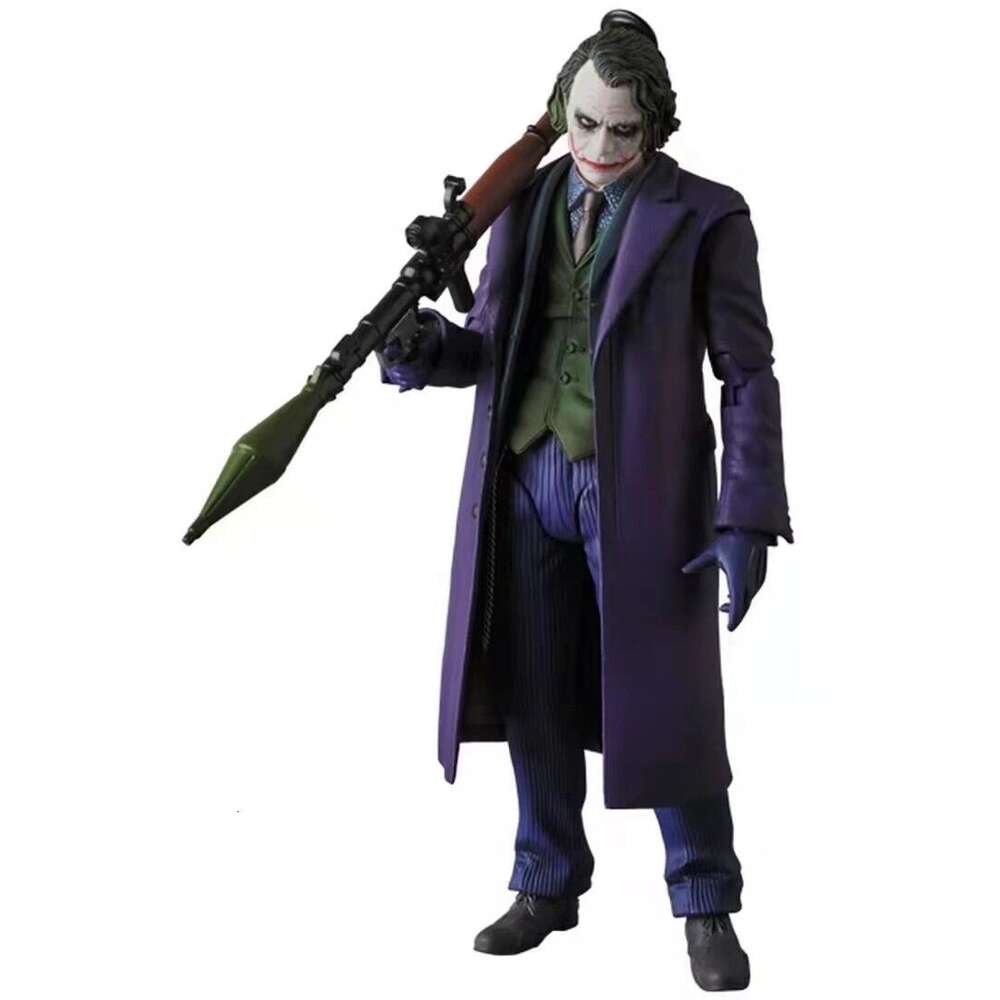 Mascot Costumes Mafex 051 Joker Action Figure Articulated Model Toys 15cm Collectible Doll Joint Movable Birthday Present for Friends